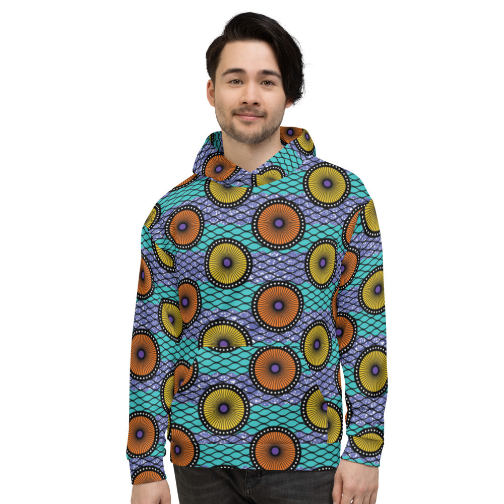 Ankara Circles Unisex Hoodie II