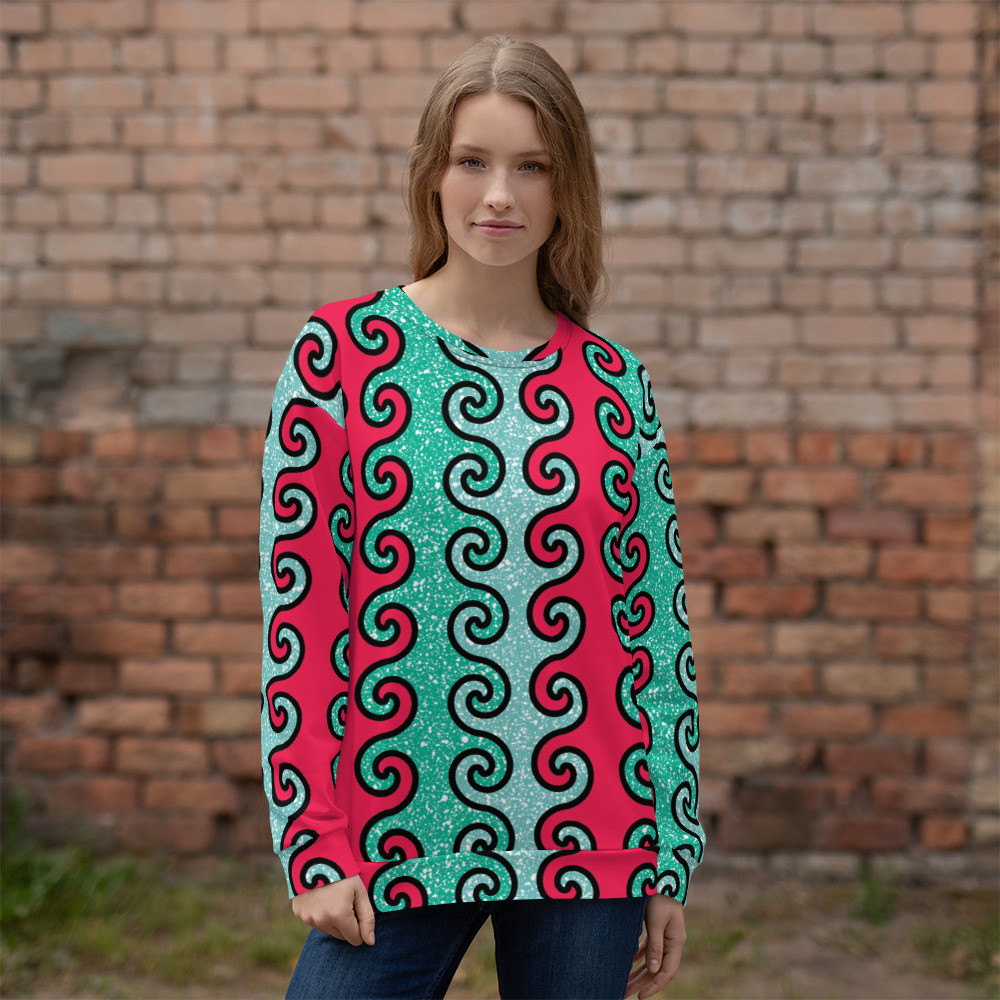 Intertwined Curls Unisex Sweatshirt