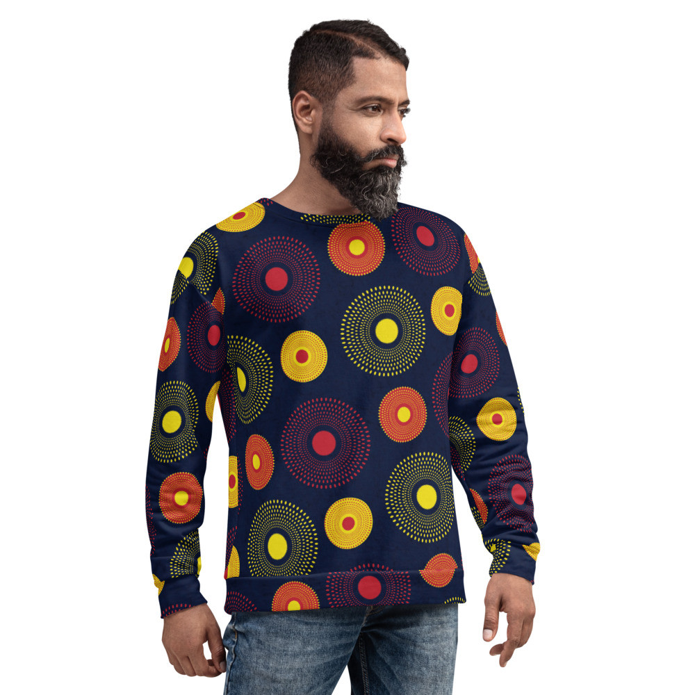 Ankara Circles Unisex Sweatshirt