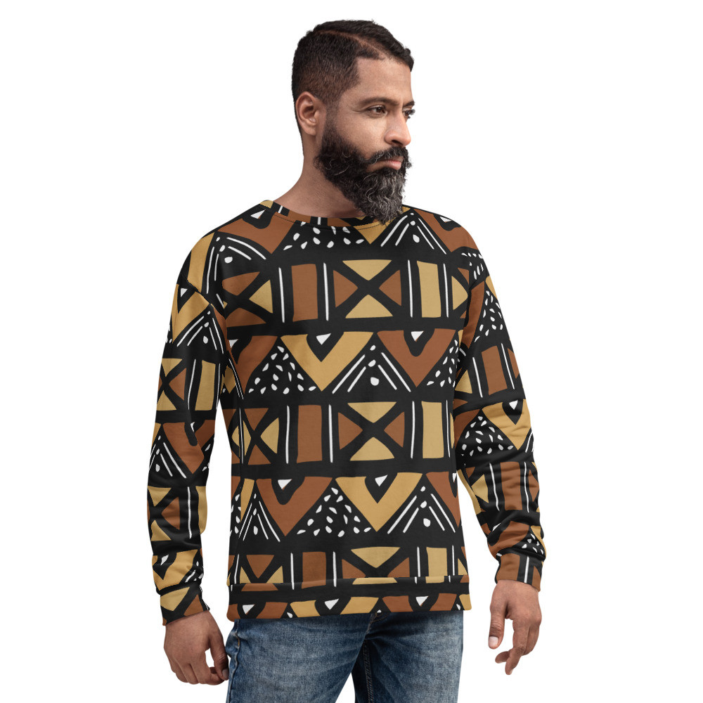 Mud Cloth Inspired Unisex Sweatshirt