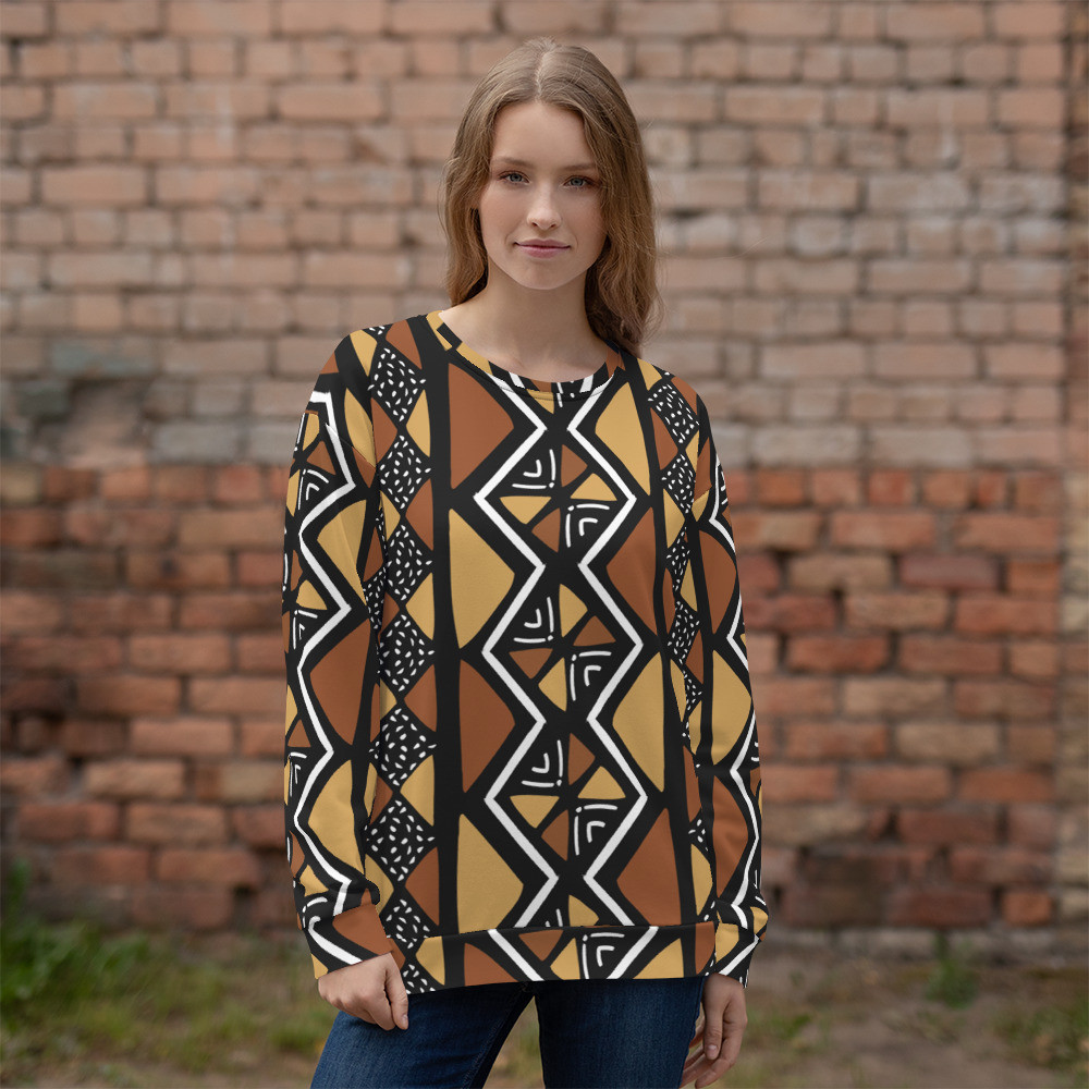 Mud Cloth Inspired Unisex Sweatshirt II