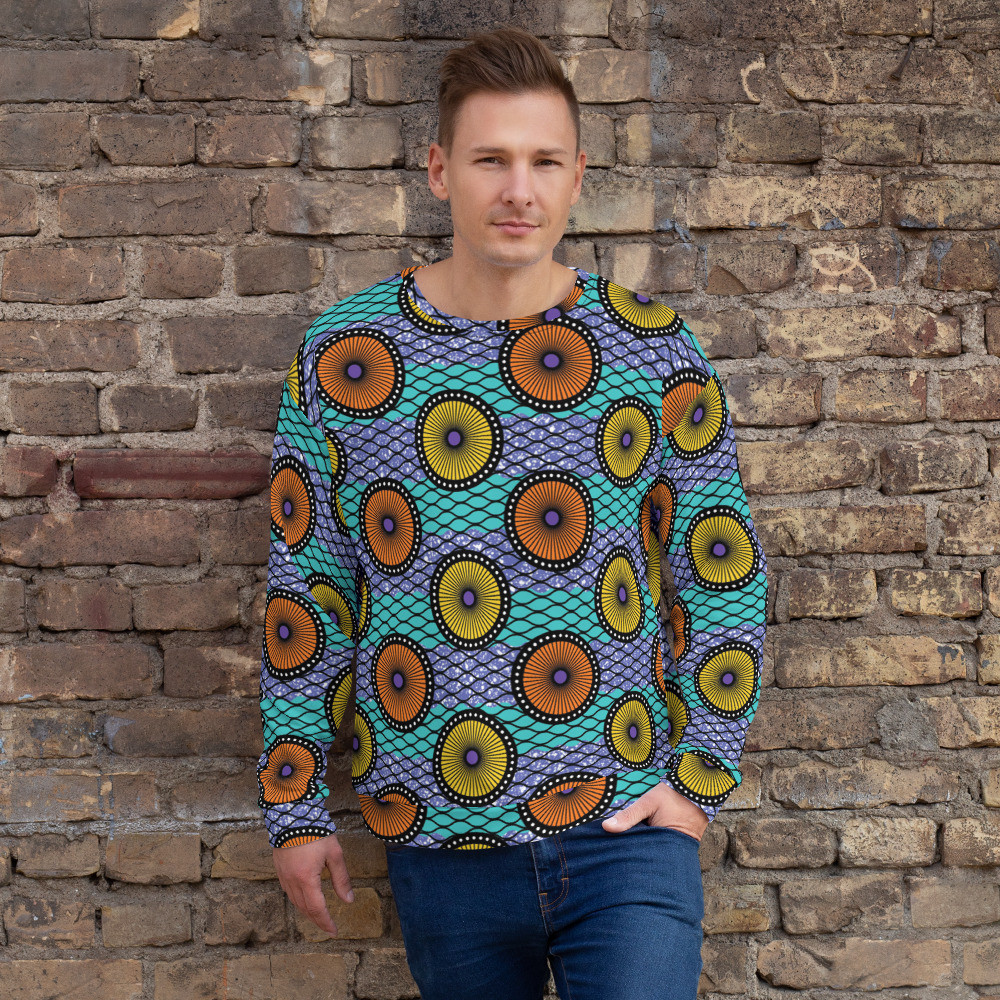 Ankara Circles Unisex Sweatshirt II