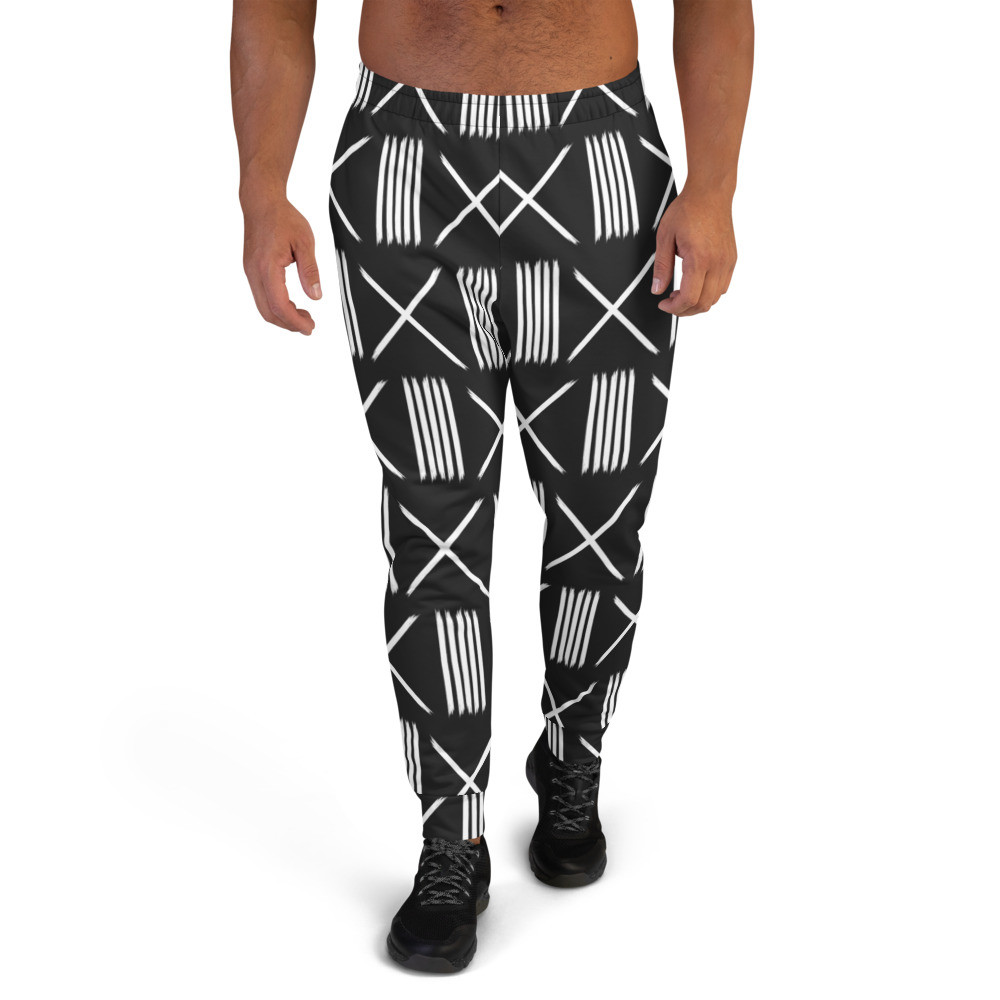 Black Mud Cloth Inspired III Men's Joggers