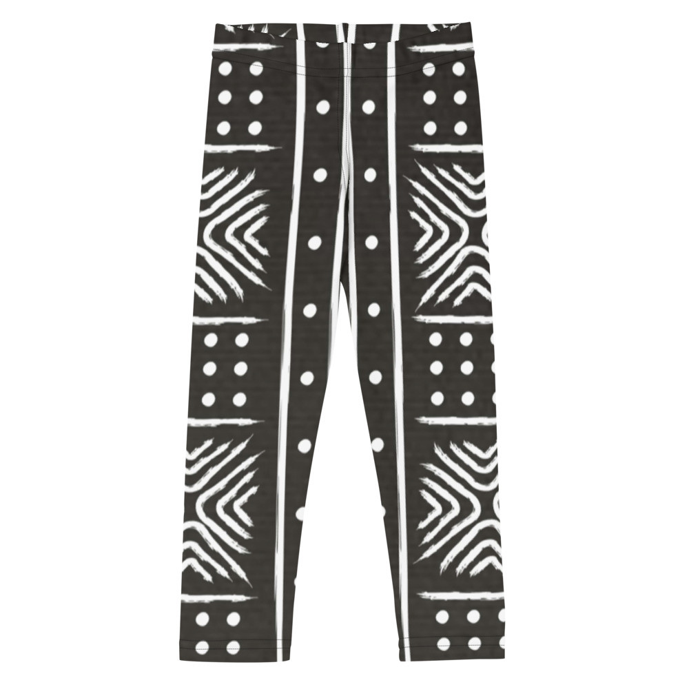 Kid's Black Mud Cloth Inspired II Leggings