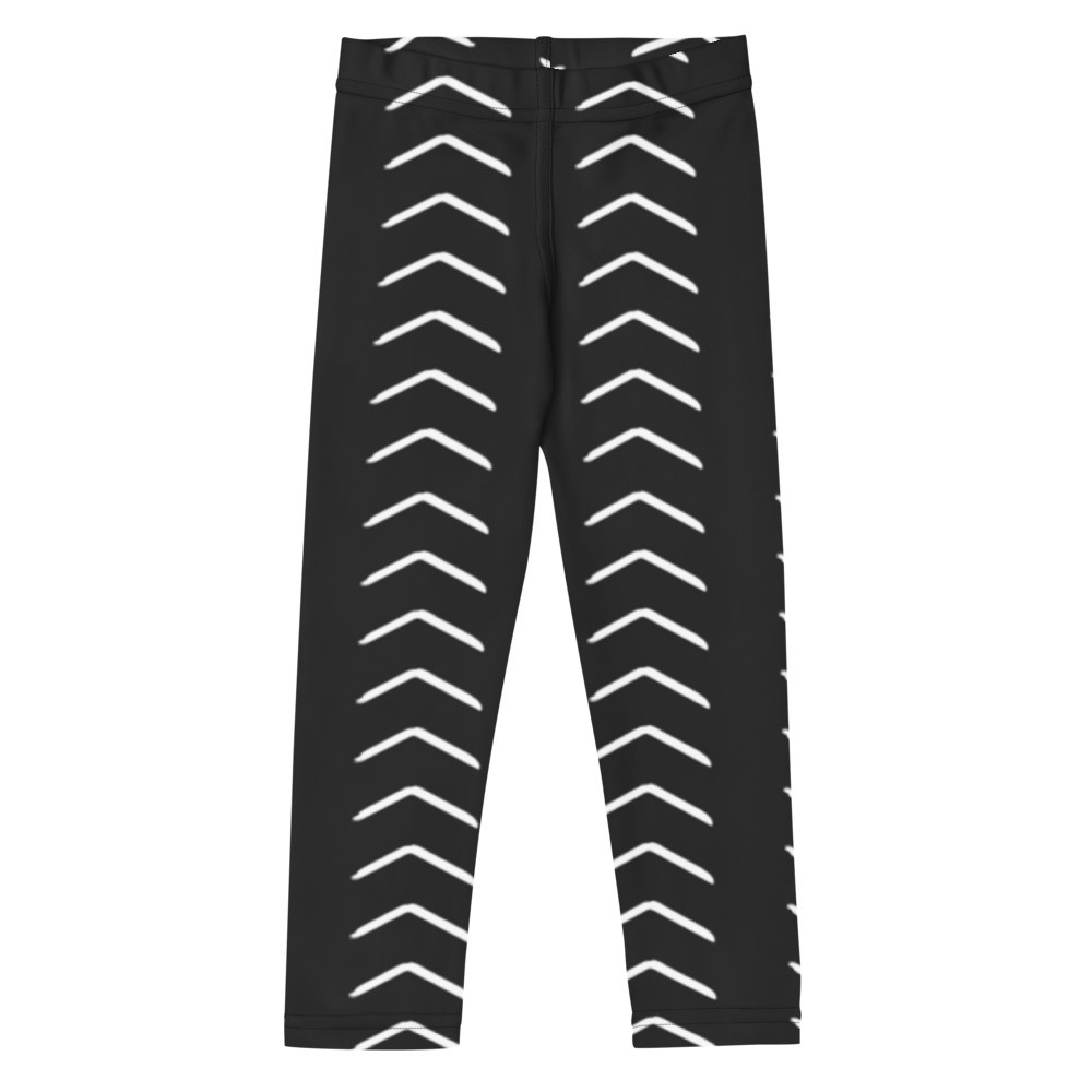 Kid's Black Mud Cloth Inspired Leggings
