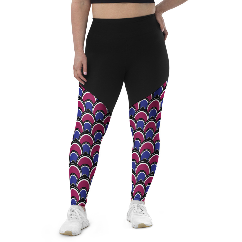 Peacock Inspired Sports Leggings