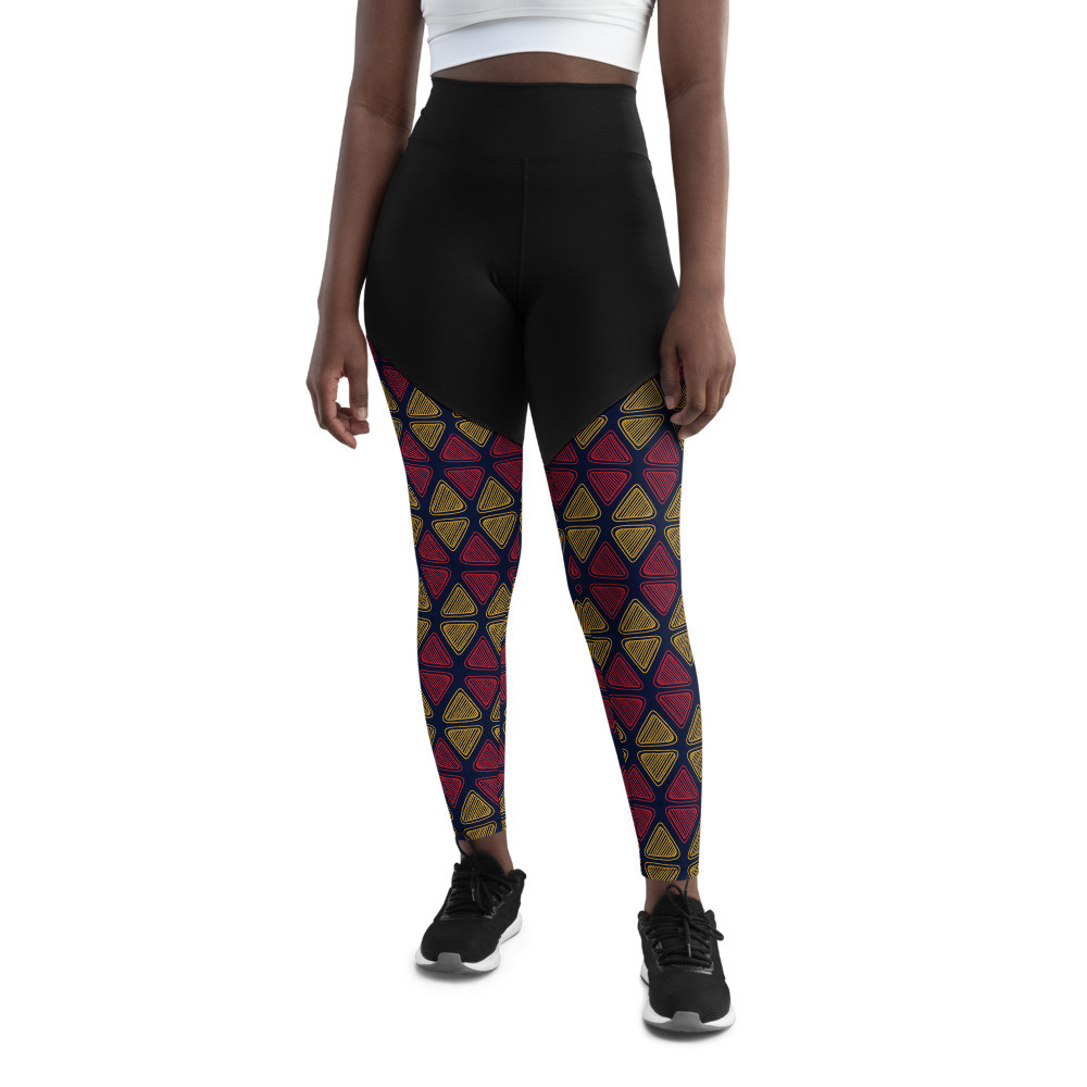 Triangles II Sports Leggings