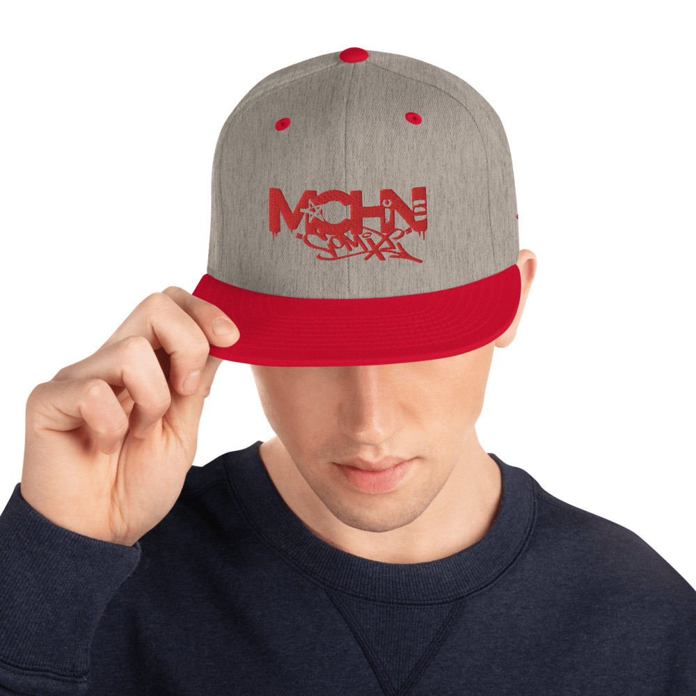 MACHINE Comix - RED/HEATHER Snapback Hat