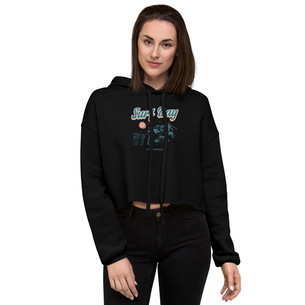 Surf Day Crop Hoodie