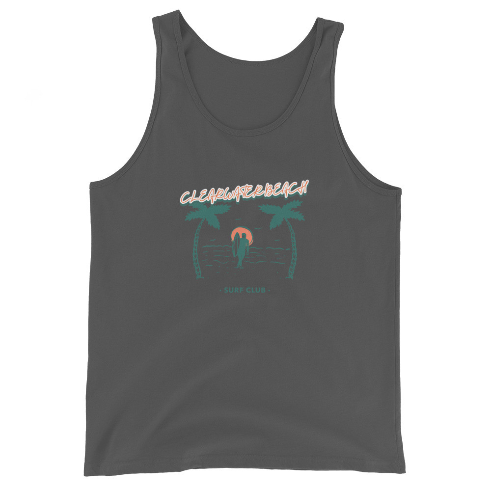 Clearwater Beach Surf Club Unisex Tank Top