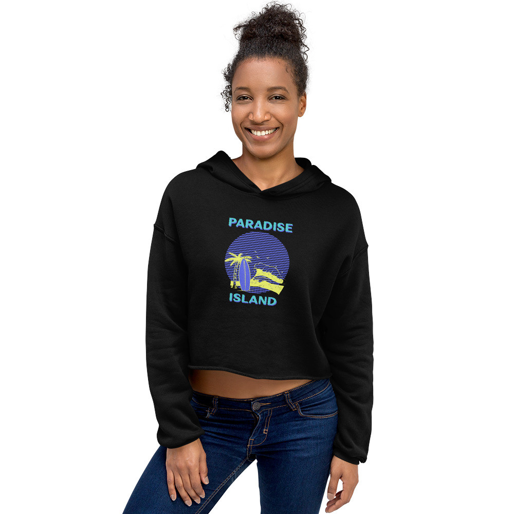 Paradise Island Crop Hoodie