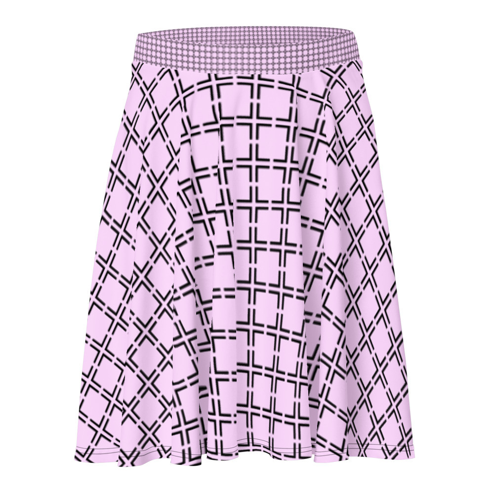 falda rosa de cuadros