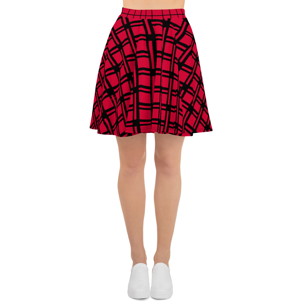 falda roja de cuadros