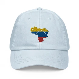 Gorra de Beisbol pastel del mapa de Venezuela 2