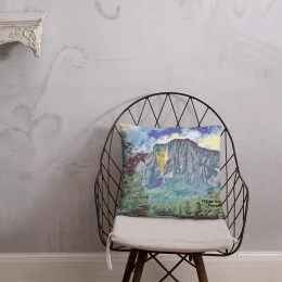 Cojín del salto Angel Venezuela verde