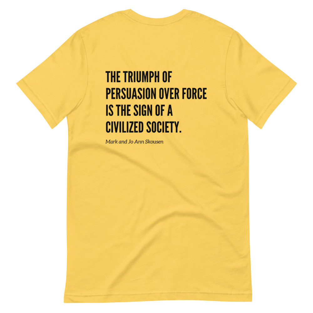 Civilized Society Quote - Short Sleeve Unisex Tee