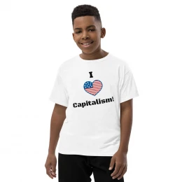 I Heart Capitalism Youth Short Sleeve T-Shirt