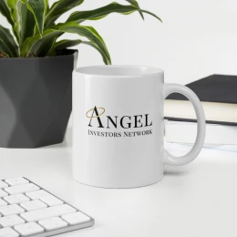 Angel Investor-White glossy mug