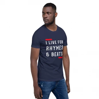 Rhymes and Beats Red OG Short-Sleeve Unisex T-Shirt