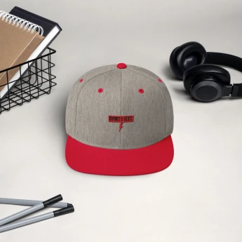 Rhymes and Beats Lightning Red Snapback Hat
