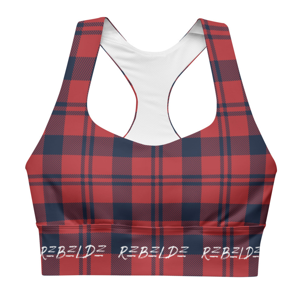 Rebelde Plaid Sports Bra (Reg & Plus Size)