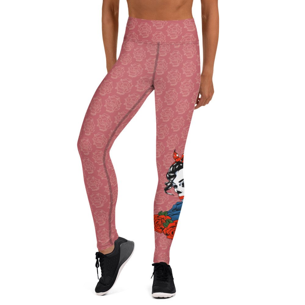 Heart Rock & Soul Rose Yoga Leggings 