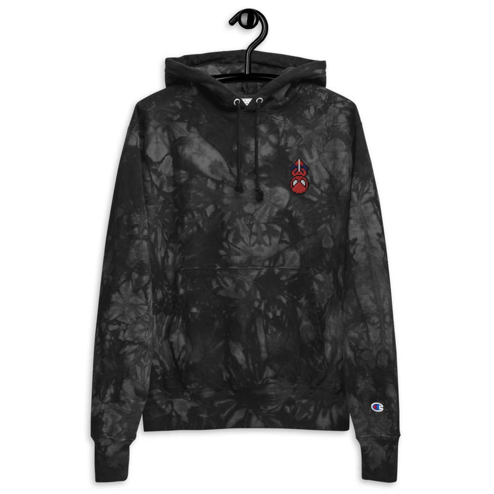 Champion Unixex tie-dye hoodie MiniSuperPower 