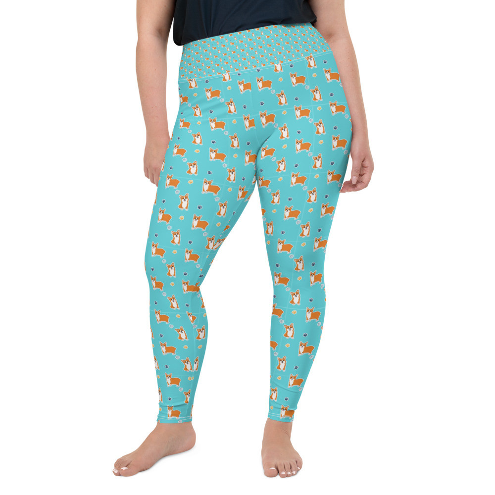 Corgi Plus Size Yoga Leggings