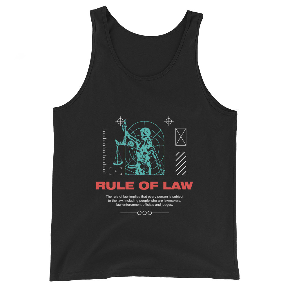 RULE OF LAW VIRTUE404 UNISEX TANK TOP