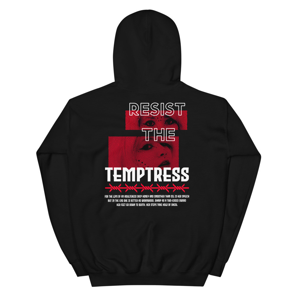 RESIST THE TEMPTRESS UNISEX HOODIE