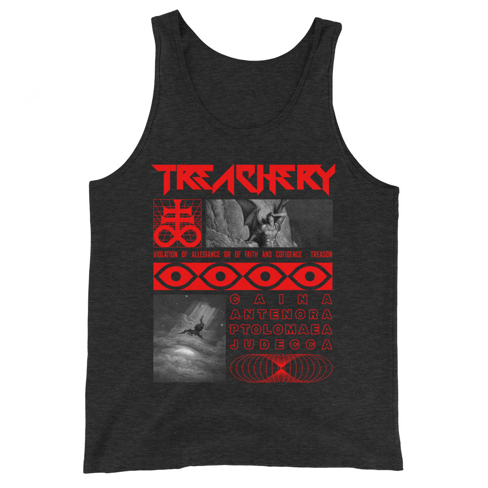 TREACHERY DANTE'S INFERNO VIRTUE404 UNISEX TANK TOP