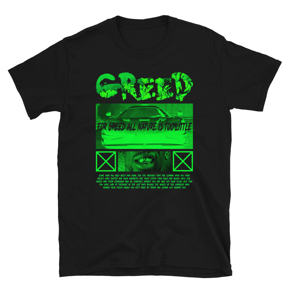 GREED DANTE'S INFERNO UNISEX T-SHIRT VIRTUE404 STREETWEAR