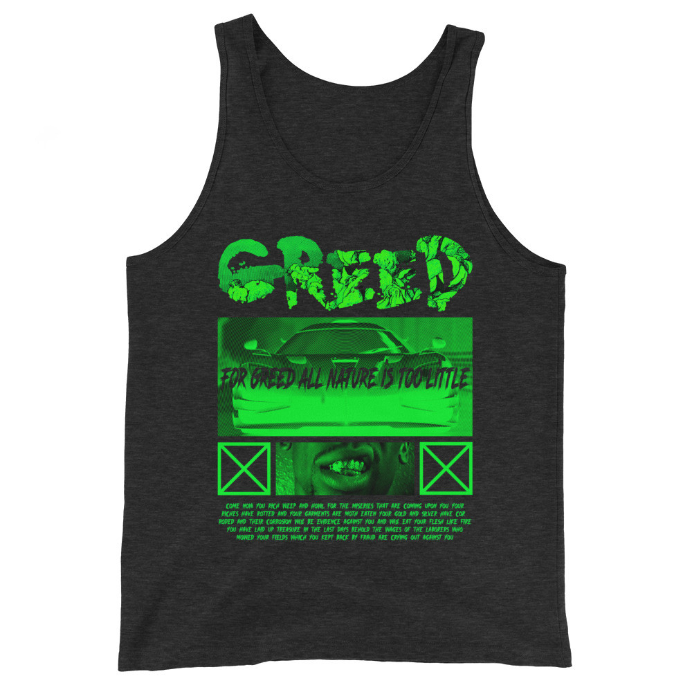 GREED DANTE'S INFERNO UNISEX TANK TOP VIRTUE404 STREETWEAR
