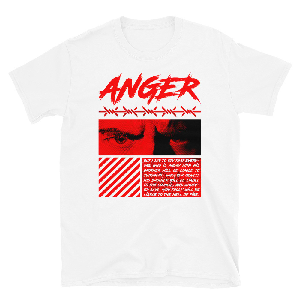 ANGER DANTE'S INFERNO UNISEX T-SHIRT VIRTUE404 STREETWEAR
