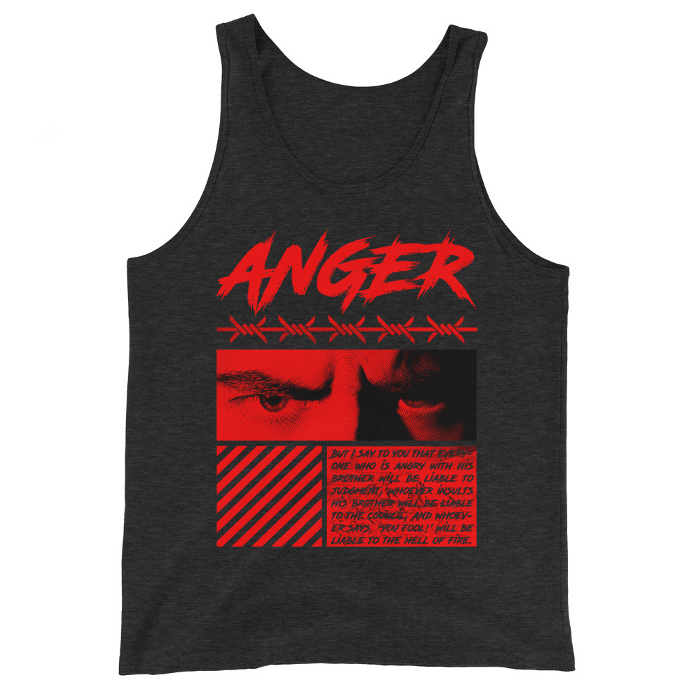 ANGER DANTE'S INFERNO UNISEX TANK TOP VIRTUE404 STREETWEAR