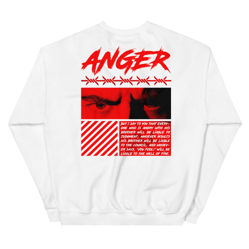 ANGER DANTE'S INFERNO UNISEX SWEATSHIRT VIRTUE404 STREETWEAR