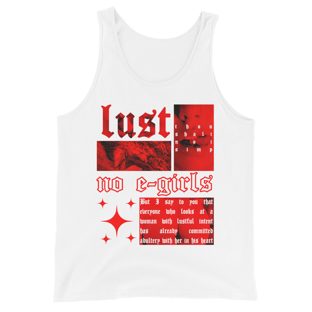 LUST DANTE'S INFERNO UNISEX TANK TOP VIRTUE404 STREETWEAR
