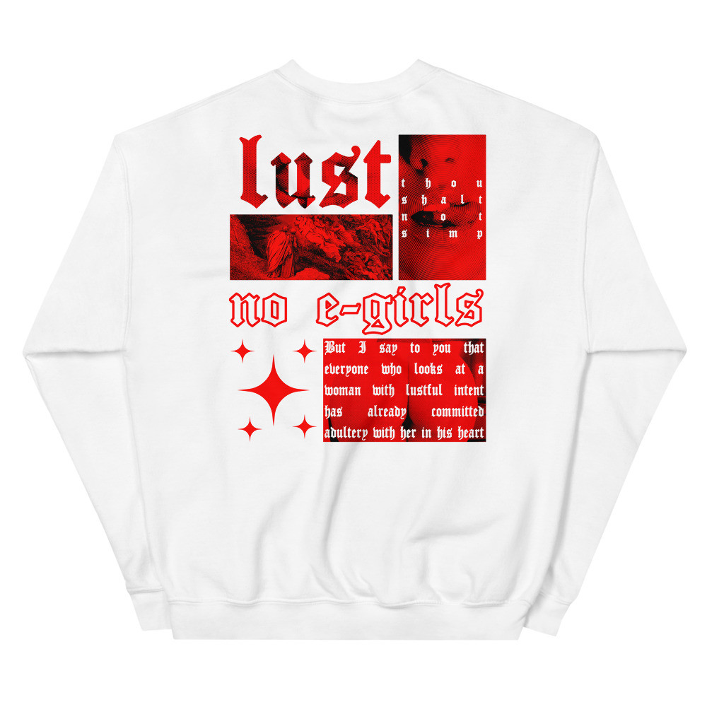 LUST DANTE'S INFERNO UNISEX SWEATSHIRT VIRTUE404 STREETWEAR
