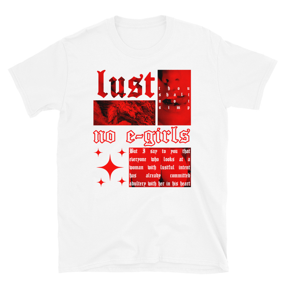 LUST DANTE'S INFERNO UNISEX T-SHIRT VIRTUE404 STREETWEAR
