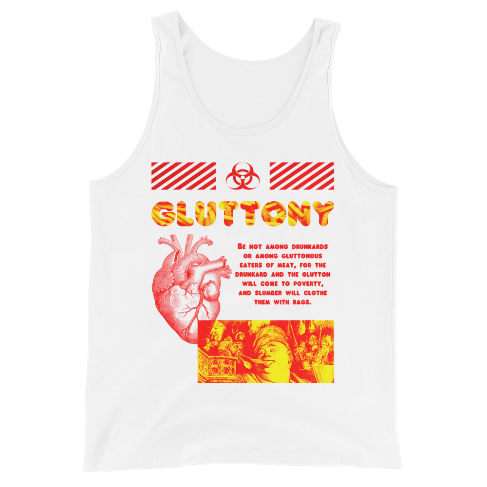 GLUTTONY DANTE'S INFERNO UNISEX TANK TOP VIRTUE404 STREETWEAR