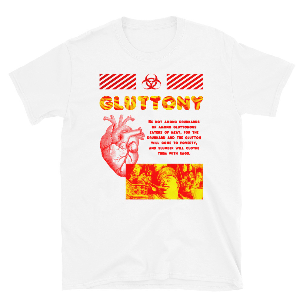 GLUTTONY DANTE'S INFERNO UNISEX T-SHIRT VIRTUE404 STREETWEAR