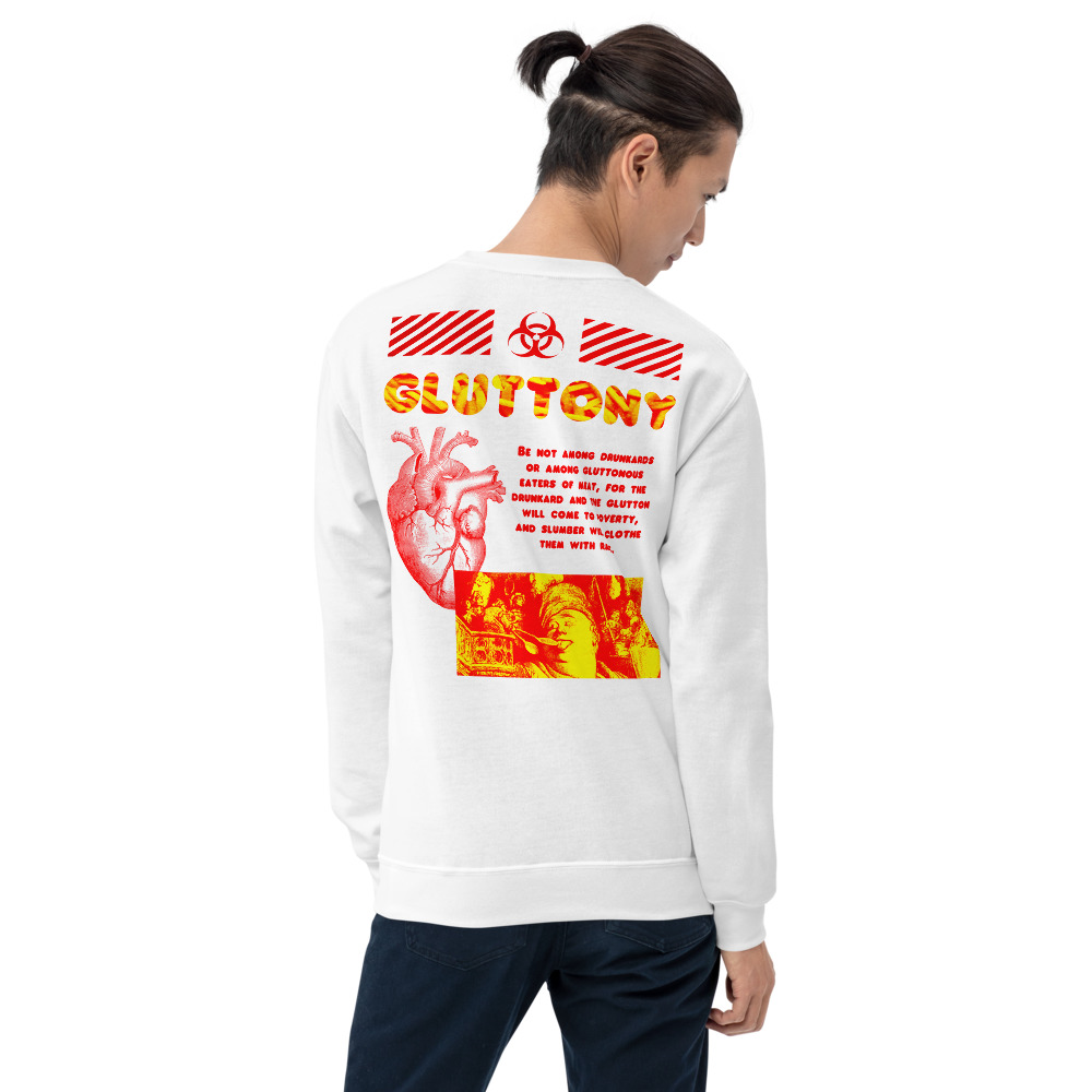 GLUTTONY DANTE'S INFERNO UNISEX SWEATSHIRT VIRTUE404 STREETWEAR