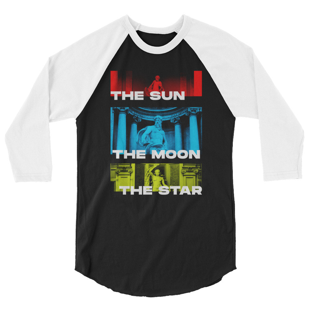 THE SUN THE MOON THE STAR UNISEX BASEBALL SHIRT