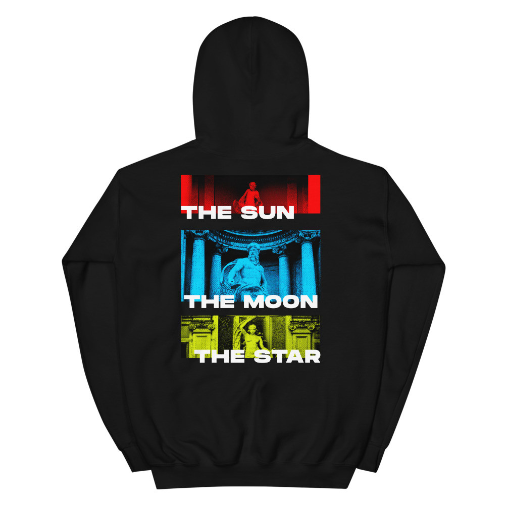 THE SUN THE MOOON THE STAR UNISEX HOODIE