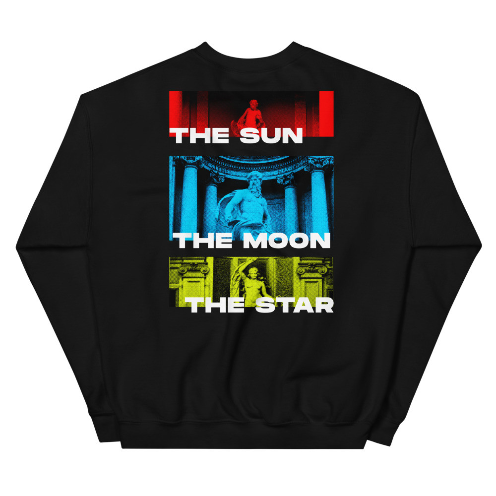 THE SUN THE MOON THE STAR UNISEX SWEATSHIRT