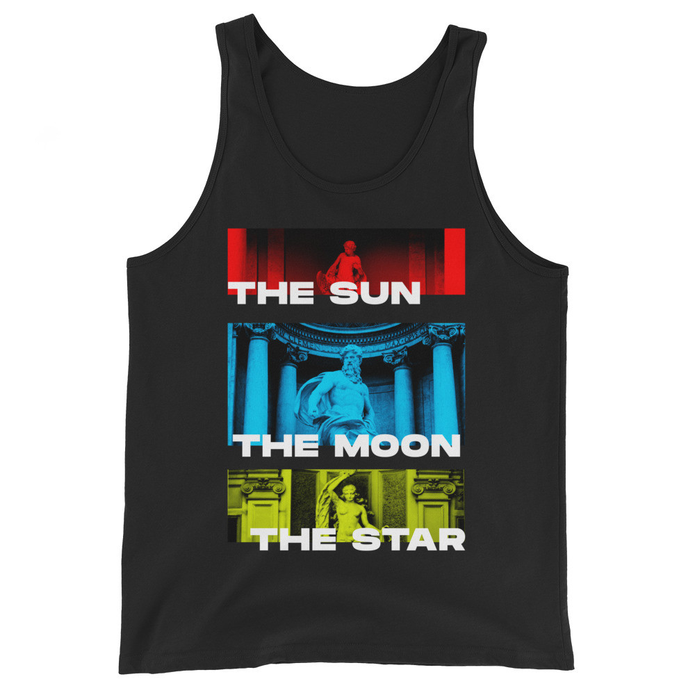 THE SUN THE MOON THE STAR UNISEX TANK TOP
