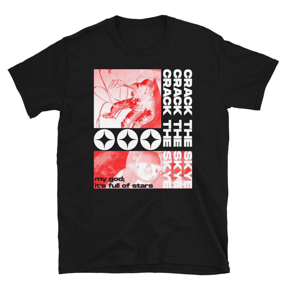 CRACK THE SKYE UNISEX STREETWEAR T-SHIRT