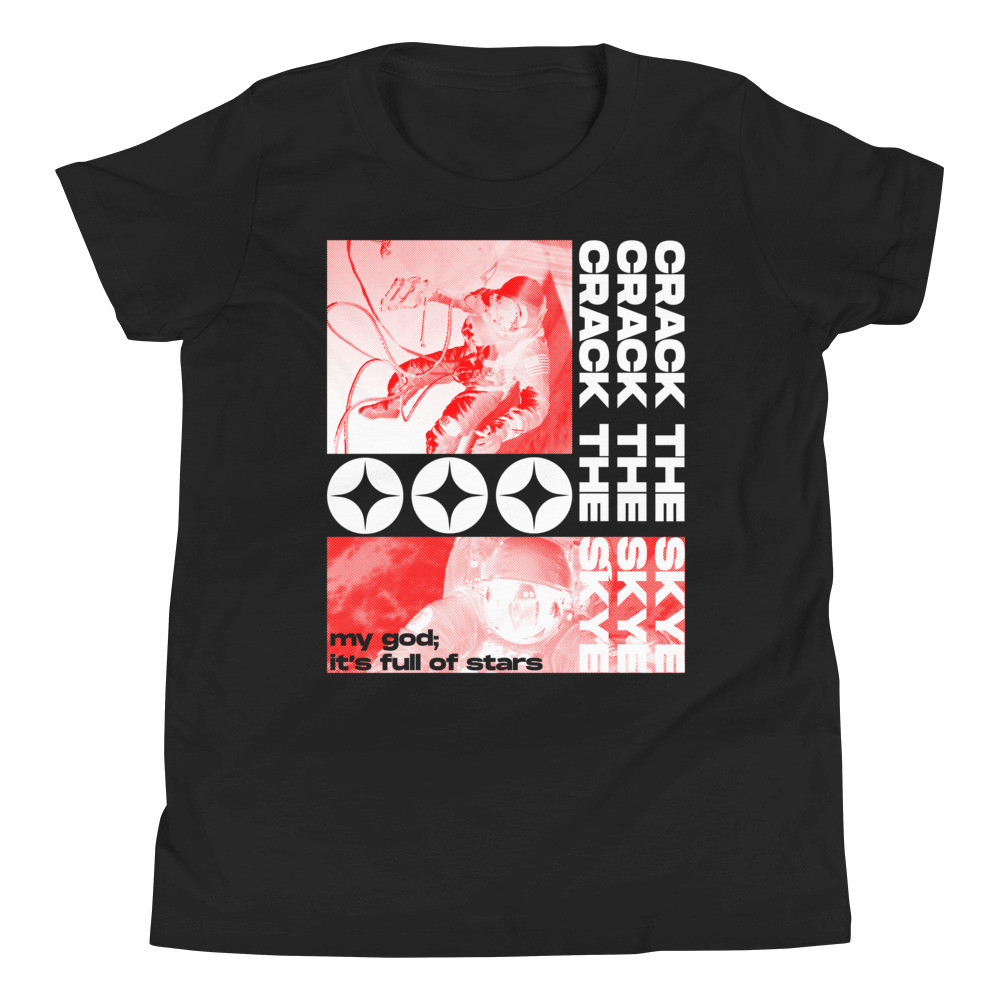CRACK THE SKYE YOUTH UNISEX STREETWEAR T-SHIRT 