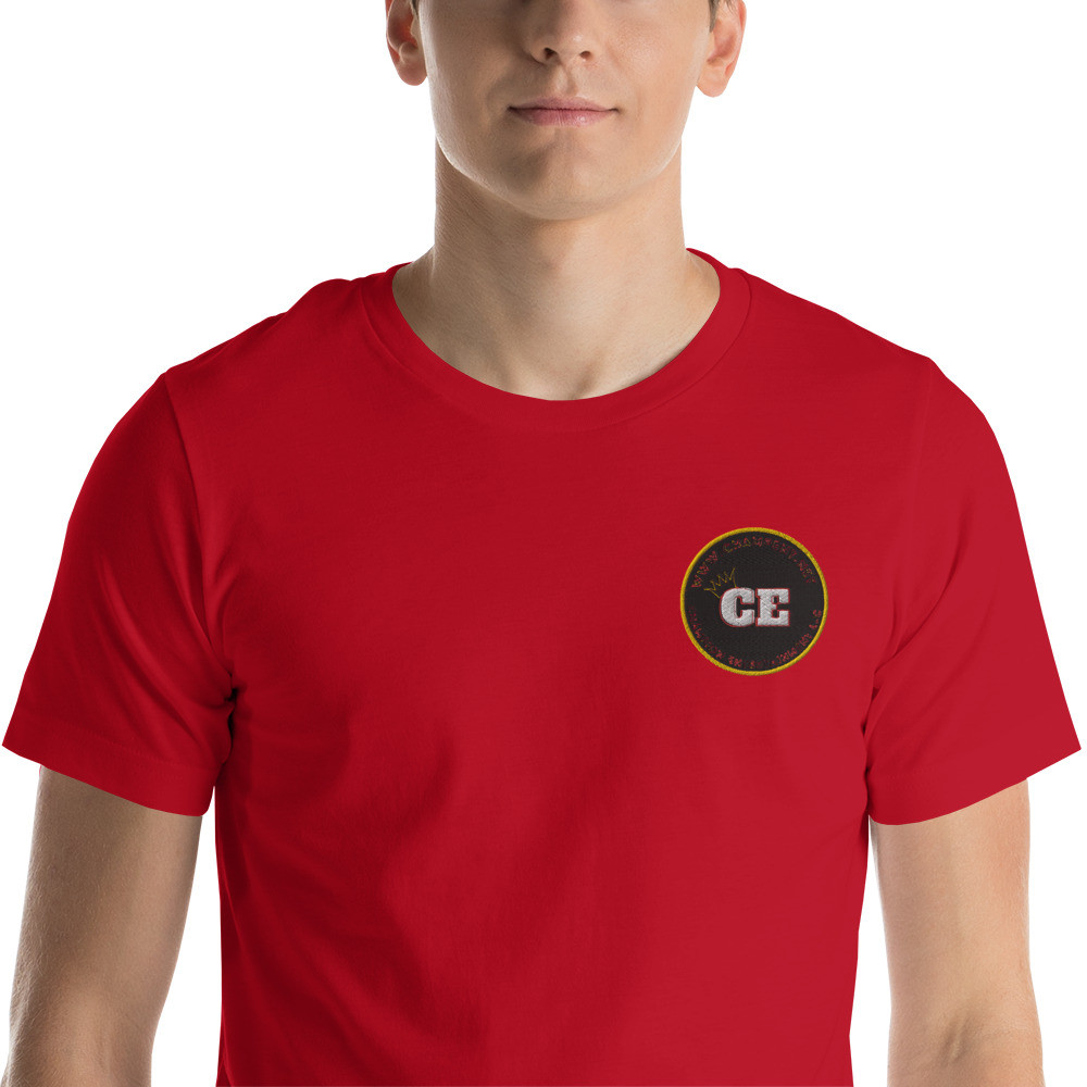 CE logo stitched Short-Sleeve Unisex T-Shirt
