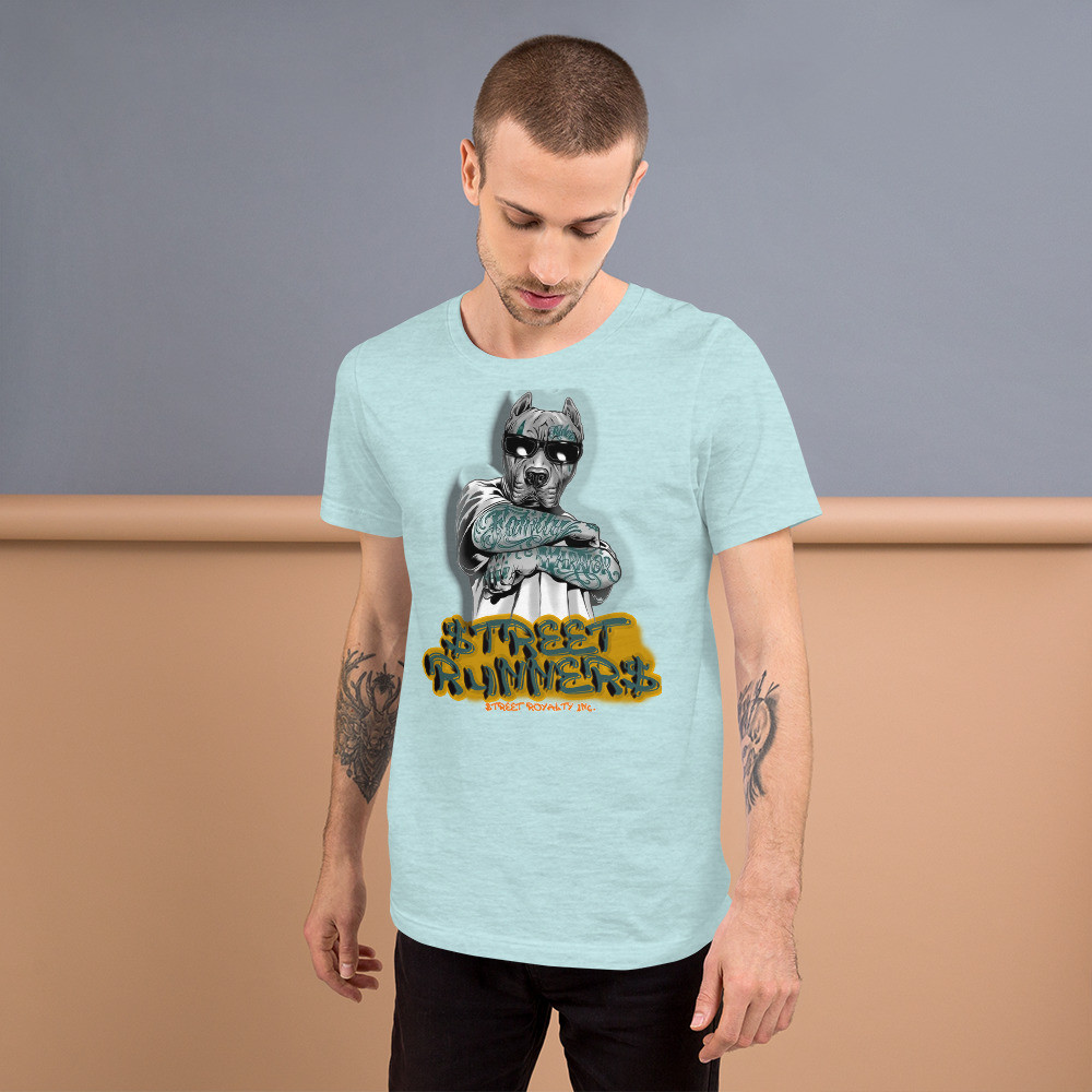 Street runner dog with tattoo Unisex T-Shirt